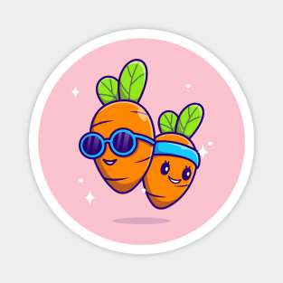 Athletic carrots Magnet